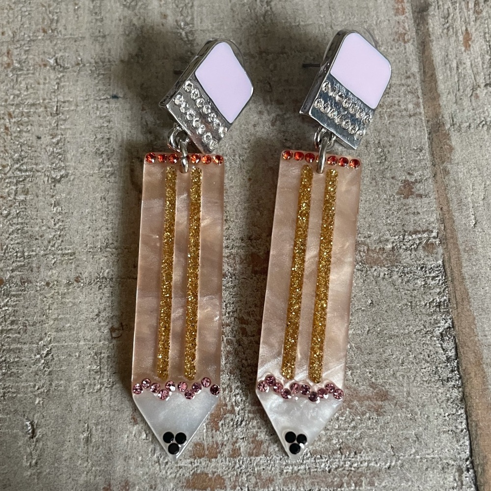 Pencil Earrings Nickel Free Not Heavy